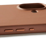 Mujjo iPhone 17 Cover Full Leather Case MagSafe Tan
