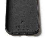 Mujjo iPhone 17 Pro Cover Full Leather Case MagSafe Sort