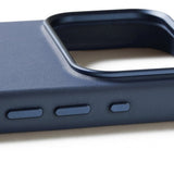 Mujjo iPhone 17 Pro Cover Full Lædercover MagSafe Monaco Blue