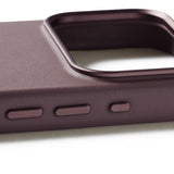 Mujjo iPhone 17 Pro Cover Fuld Læder MagSafe Bronze Red
