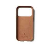 Mujjo iPhone 17 Pro Cover Full Leather Wallet Case MagSafe Tan