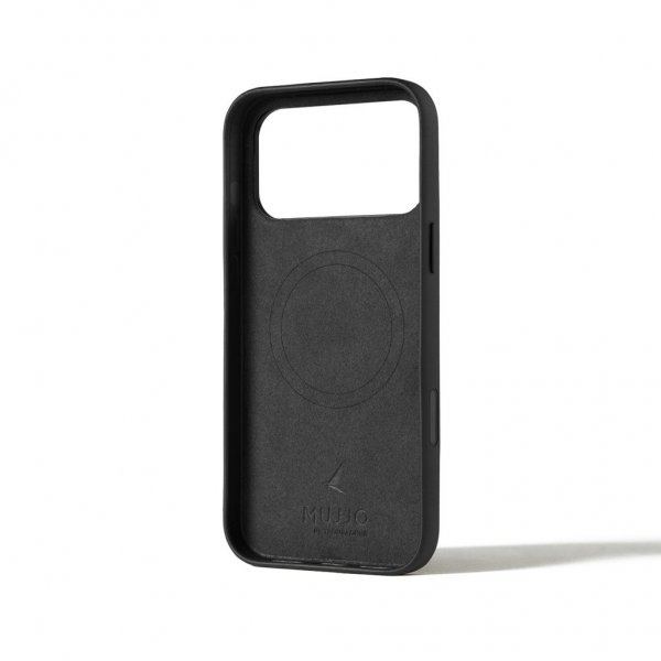 Mujjo iPhone 17 Pro Max Cover Full Leather Case MagSafe Sort