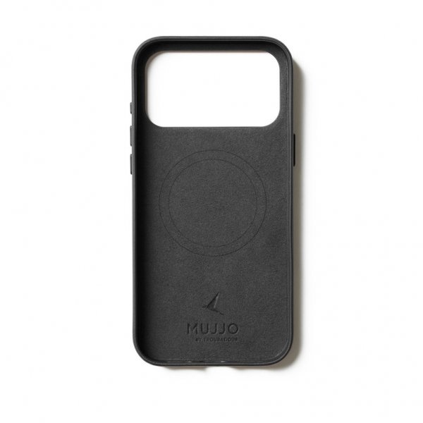 Mujjo iPhone 17 Pro Max Cover Full Leather Case MagSafe Sort