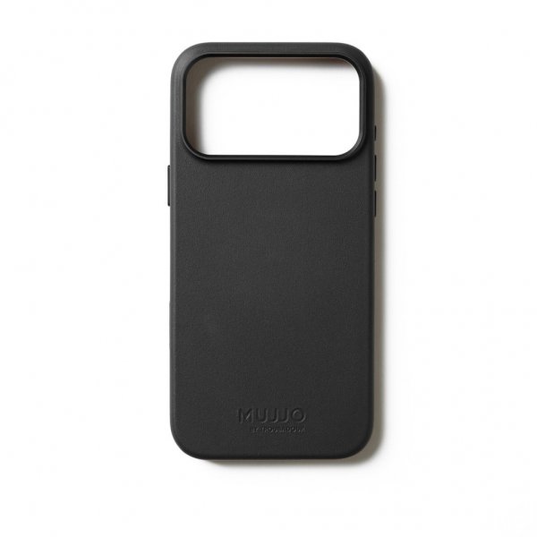 Mujjo iPhone 17 Pro Max Cover Full Leather Case MagSafe Sort