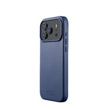 Mujjo iPhone 17 Pro Max Skal Fuld Lædercover MagSafe Monaco Blue