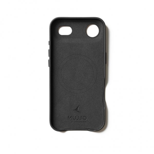 Mujjo iPhone Air Skal Full Leather Case MagSafe Sort