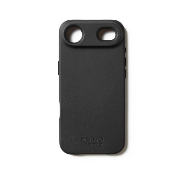 Mujjo iPhone Air Skal Full Leather Case MagSafe Sort
