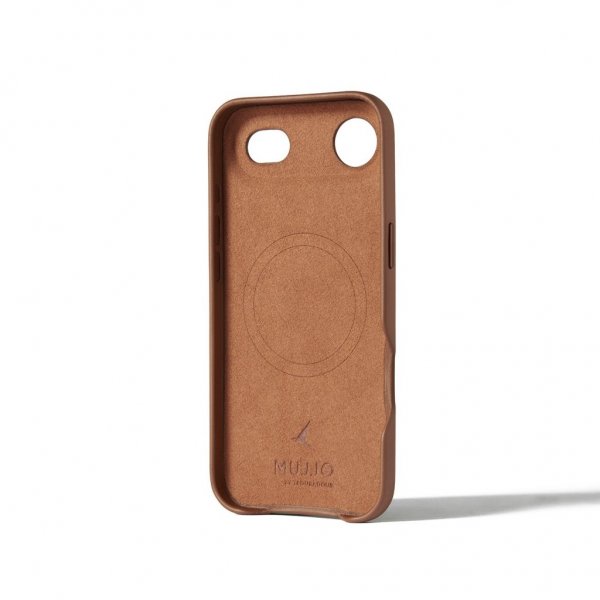 Mujjo iPhone Air Skal Full Leather Cover MagSafe Tan