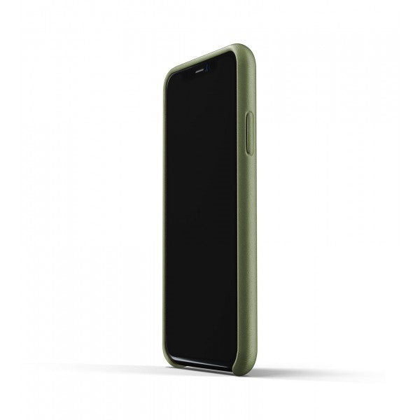Mujjo iPhone Xr Cover Full Læder Pung Oliven