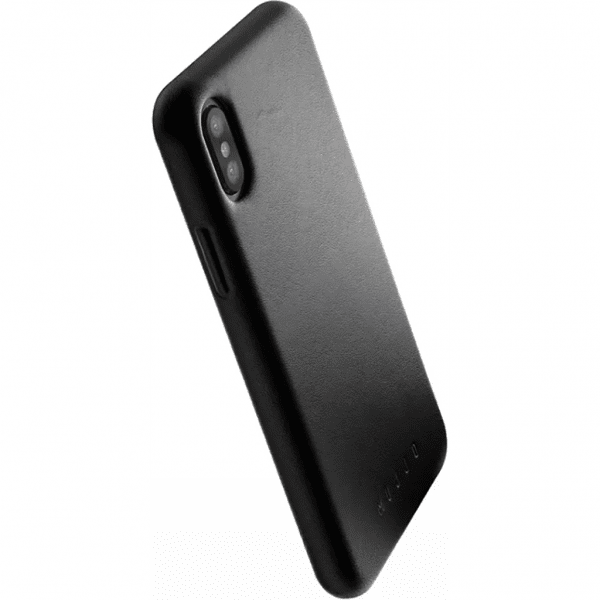 Mujjo iPhone X/Xs Cover Full Leather Case Grå