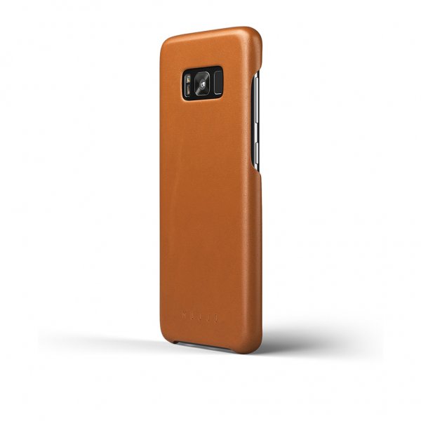 Mujjo Samsung Galaxy S8 Plus Cover Fuld Læder Saddle Tan