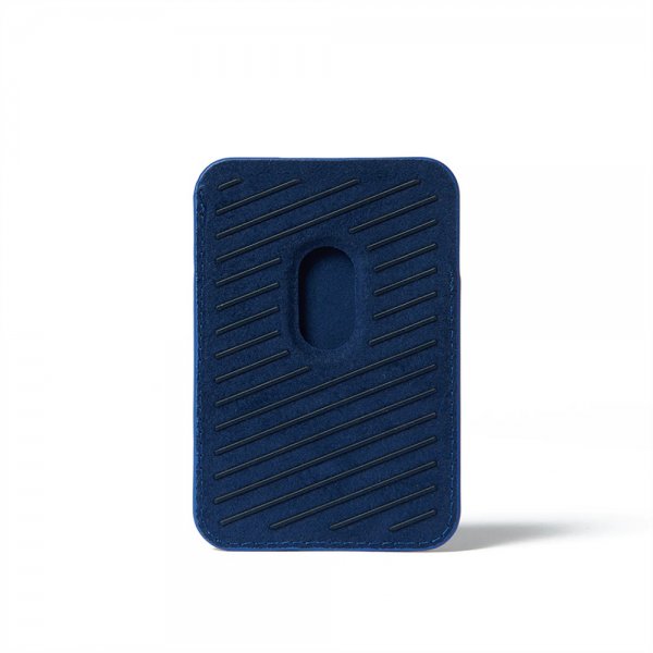 Mujjo Kortholder Full Leather Magnetic Wallet Monaco Blue
