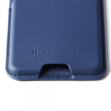 Mujjo Kortholder Full Leather Magnetic Wallet Monaco Blue