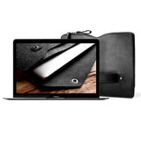 Mujjo MacBook Carry-On Folio Sleeve 12" Sort