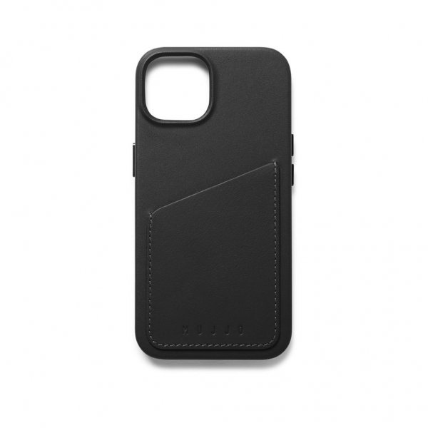 Mujjo iPhone 14 Cover Full Leather Wallet Case Sort