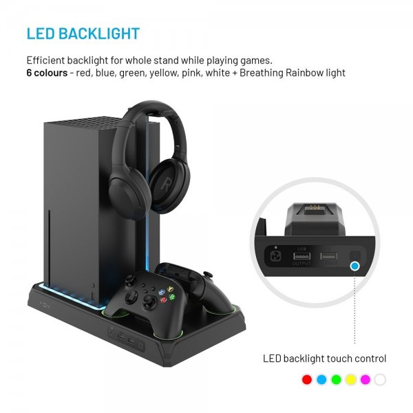 Fast Multifunktionel Dockingstation til Xbox Series X/Series S Sort