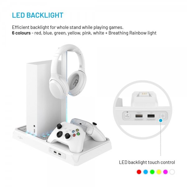 Fast Multifunktionel Dockingstation til Xbox Series X/Series S Hvid
