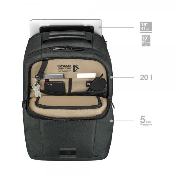 Wenger MX ECO Professional 16" Computerrygsæk Sort