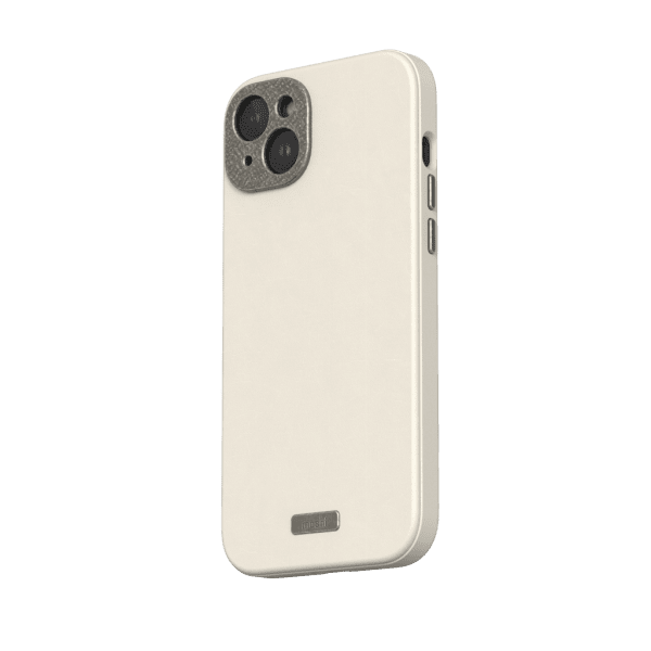 Moshi iPhone 15 Plus Cover Napa MagSafe Eggnog White