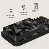 Burga Powerbank MagSafe 5000 mAh Night Black Camo Metalgrafit