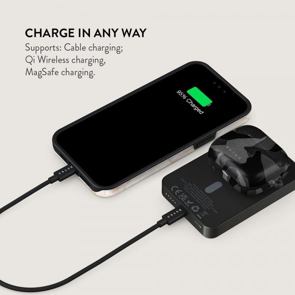 Burga Powerbank MagSafe 5000 mAh Night Black Camo Metalgrafit