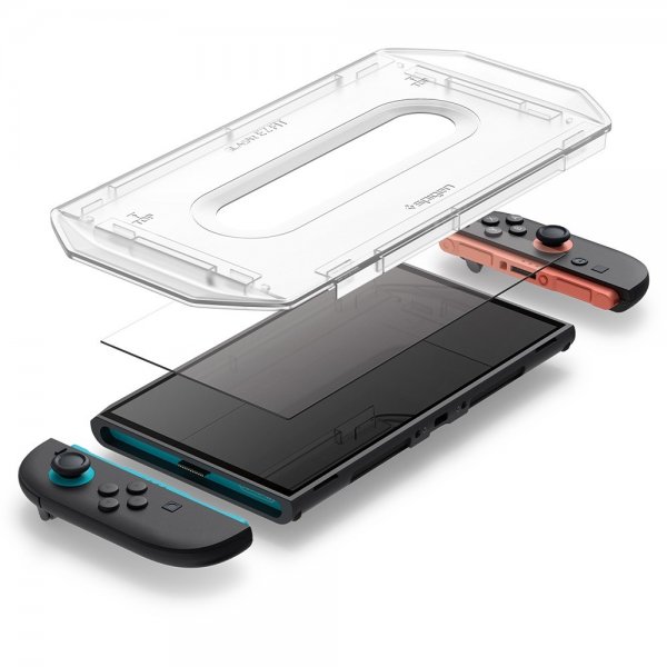 Spigen Nintendo Switch 2 Skærmbeskyttelse GLAS.tR EZ Fit 2-pak