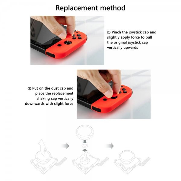 GuliKit Nintendo Switch JoyCon udskiftningshætte