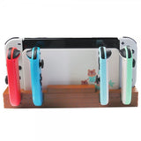 Nintendo Switch-opladningsdock til Joy-Cons med spilopbevaring Brun