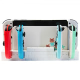 Nintendo Switch Opladningsdock til Joy-Cons med Spilopbevaring Hvid