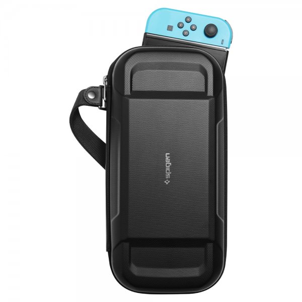 Spigen Nintendo Switch/Switch OLED Etui Rugged Armor Pro Sort