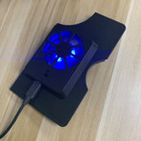 Dobe Nintendo Switch OLED Køleblæser Blåt Lys Sort