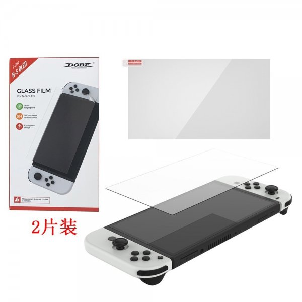Dobe Nintendo Switch OLED Skærmbeskyttelse af Glas 2-pak