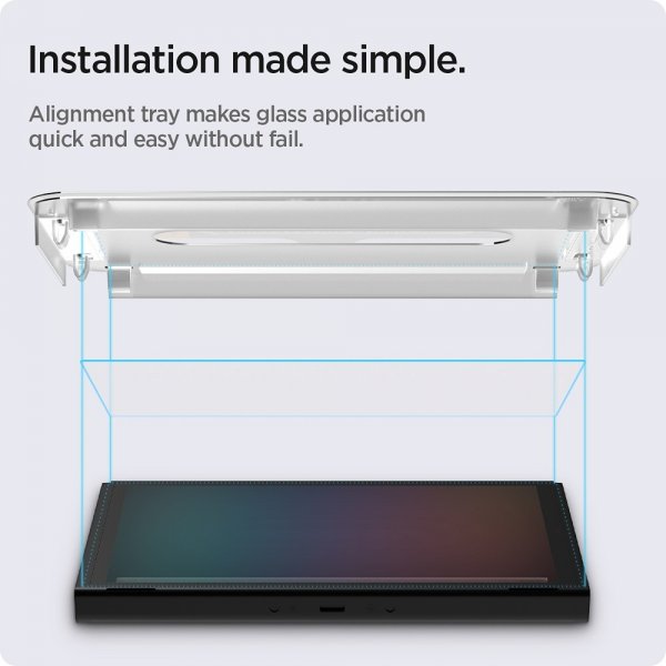 Spigen Nintendo Switch OLED Skærmbeskytter GLAS.tR EZ Fit 2-pak