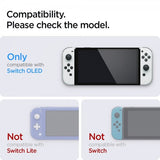 Spigen Nintendo Switch OLED Skærmbeskytter GLAS.tR EZ Fit 2-pak