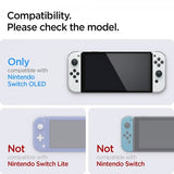 Spigen Nintendo Switch OLED Skærmbeskytter GLAS.tR EZ Fit 2-pak