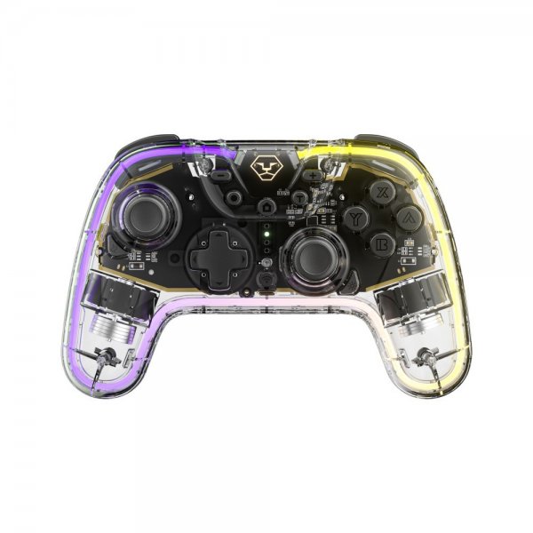 Aolion Nintendo Switch Spilcontroller Gennemsigtig RGB