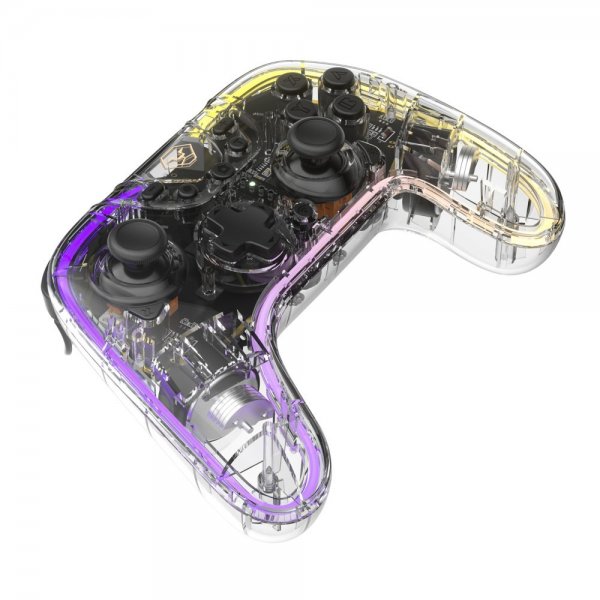 Aolion Nintendo Switch Spilcontroller Gennemsigtig RGB