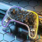 Aolion Nintendo Switch Spilcontroller Gennemsigtig RGB