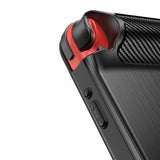 Nintendo Switch skal børstet kulfibertekstur sort