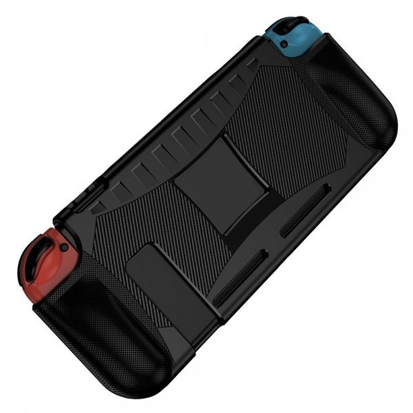 Nintendo Switch-cover kulfibermønster sort