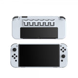 Dobe Nintendo Switch Cover med Stativ 6 Spillefag Hvid