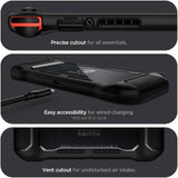 Spigen Nintendo Switch Etui Rugged Armor Mat Sort
