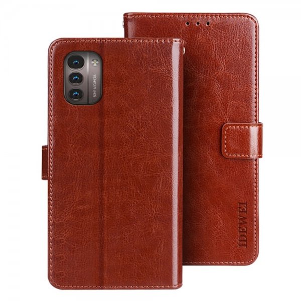 Nokia G11/G21 Etui Lædertekstur Brun