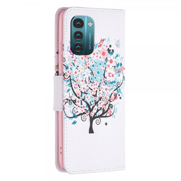 Nokia G11/G21 Etui Motiv Blomstertræ