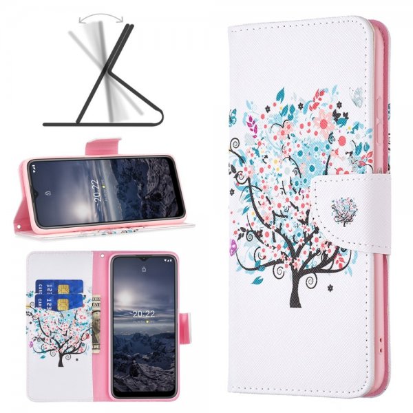 Nokia G11/G21 Etui Motiv Blomstertræ