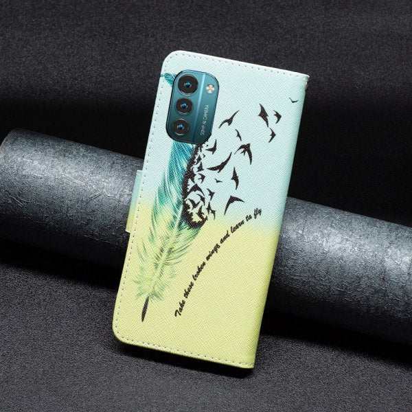 Nokia G11/G21 Etui Motiv Fjer og Fugle