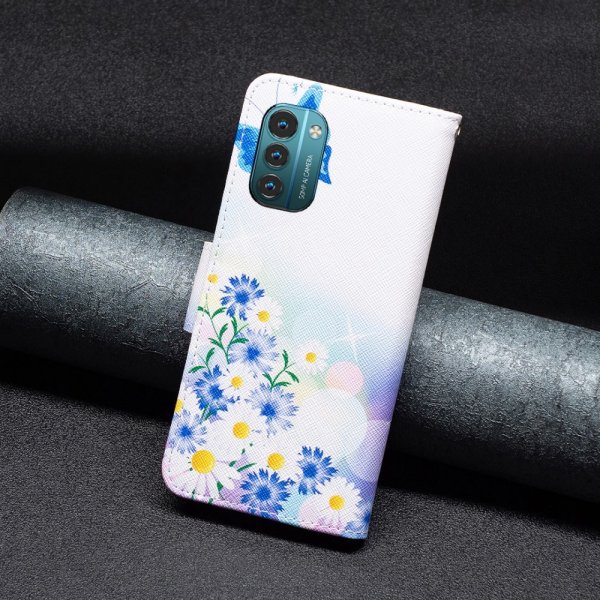 Nokia G11/G21 Cover Motiv Sommerfugle og Blomster