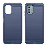 Nokia G22 Cover Børstet Kulfibertekstur Blå