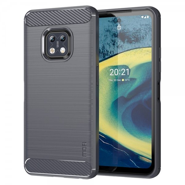 Mofi Nokia XR20 Cover Børstet Kulfibertekstur Grå