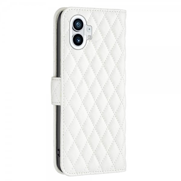 Nothing Phone (1) Cover Diamantmønster Hvid